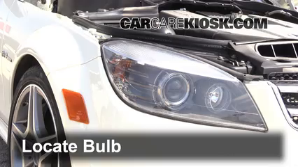 2010 Mercedes-Benz C63 AMG 6.3L V8 Lights Turn Signal - Front (replace bulb)